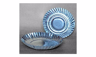 5 inches silver paper plate