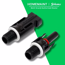 staubli mc4 panel connector (receptacle) pair
