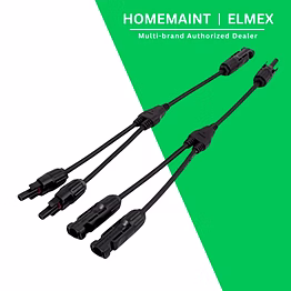 elmex solar mc4 y branch connector, packaging type: packet