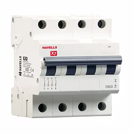 x7 mcb 6a to 63a four pole