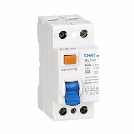 double pole ac rccb 40a dp make: chint nl1-63, 230v