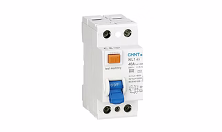 Double Pole AC RCCB 40A DP MAKE: CHINT NL1-63, 230V