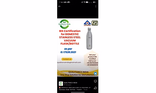 BIS certification for Stainless Steel Vacuum bottle