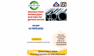 Bis certification for stainless steel pipes and tubes