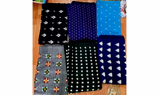Double ikkat cotton fabrics