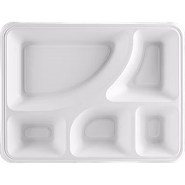 bagasse meal trays | eco-friendly tableware
