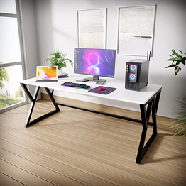 daffodil computer table in white by riyan luxiwood