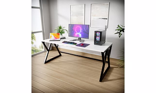 Daffodil Computer Table in White by Riyan Luxiwood