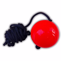vinson synthetic hard pvc hanging cricket rope ball for match practice training - red | easy to hang & ideal for indoor and outdoor bat knocking training | standard size for realistic experience