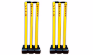 Vinson Senior Stump Set Combo of 2 with Zipper Carry Bag for Kids & Adults, Weight per Set - 750 GMS, Wicket Height - 30