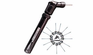 Vinson Double-Action Ball Air Pump with a Pack of 15 Needles | Ideal for Football, Volleyball, Basketball, Rugby & Soccer Ball | Portable and Compact