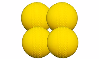 VINSON Windball Soft Leather Cricket Balls in 90 gm with Ideal Bounce for T20 Matches,Indoor Turfs, Training or Practice Sessions, Pack of 4 Balls