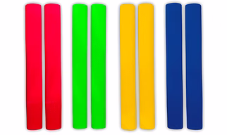 VINSON Diamond Rubber Grips Combo for Full Size Cricket Bat Handle, Jointless Construction, Available in 4 Vibrant colors Red, Green, Yellow & Blue (Pack of 8,grips per color - 2).…