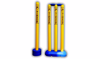 Vinson Junior Cricket Stumps Set - 22 Inches | Durable and Sturdy Cricket Wicket Set with Extra Bowling Wicket | For Indoor and Outdoor Cricket Practice | For Small Kids Age Group 3 to 8 Years Old