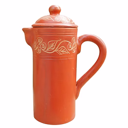 natural earthen jug – 1.8 l | handmade clay pitcher for cool & healthy drinking water