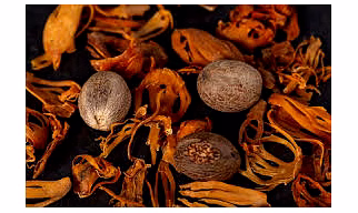 Whole Nutmeg and mace