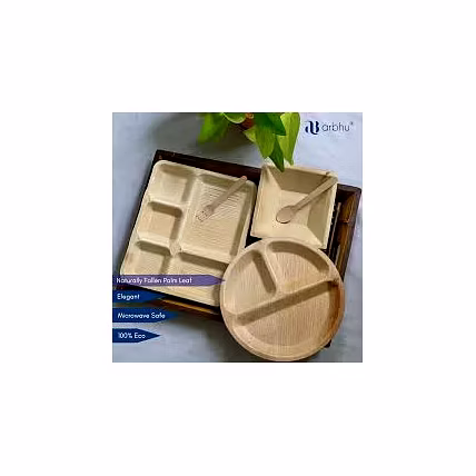 areca plates– 100% Natural &amp; Biodegradable | Manufactured in Dakshina Kannada, India-1