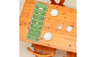Marjane Sunnah of Eating Food – Vinyl Sticker,educate and inspire key etiquettes.A perfect reminder for children and adults , (13 x 4 inches), BEST RAMADAN GIFT!
