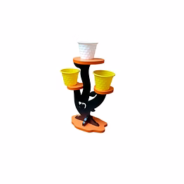 wooden cup holder decor item