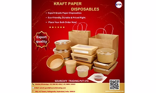 KRAFT PAPER FOOD PACKAGING DISPOSABLES – ECO-FRIENDLY