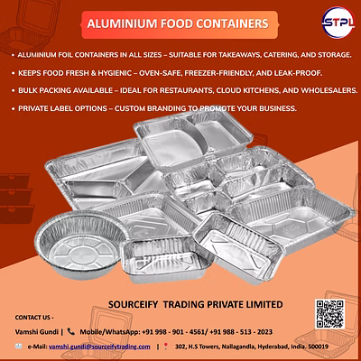 aluminium food conatiners