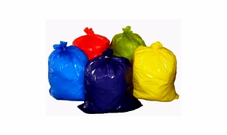 Garbage bags are available in a variety of colors