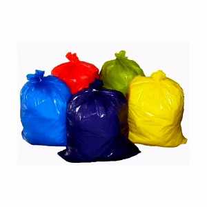 Garbage bags are available in a variety of colors