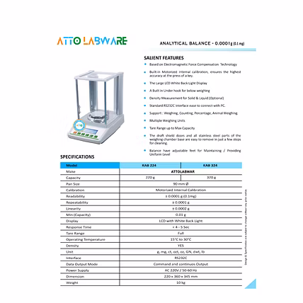 Analytical Balance – 0.0001g (0.1mg) 320G-1