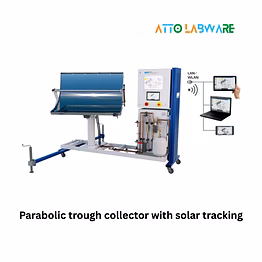 atto labware india solar parabolic trough collector with tracking