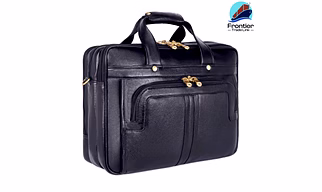 Leather Messenger Laptop Bag / Cross Over Shoulder Messenger Office Bag (FRME014))