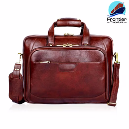 frontier leather messenger laptop bag / cross over shoulder messenger office bag (frme011)