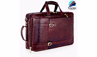 Leather Messenger Laptop Bag / Cross Body Shoulder Straps Office Bag (FRME009)