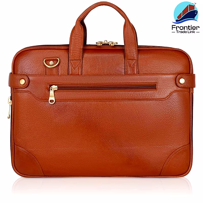 frontier leather messenger laptop bag / cross over shoulder messenger office bag (frme021)