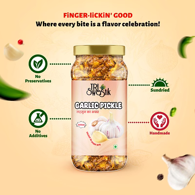 tri swastik garlic pickle