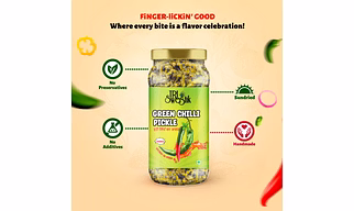 Tri Swastik Green Chilli Pickle