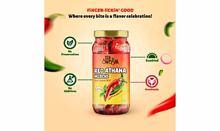 Tri Swastik Red Athana Pickle