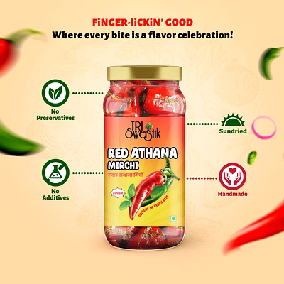 tri swastik red athana pickle
