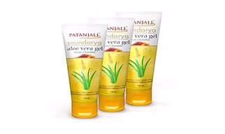 Patanjali Saundarya Aloe Vera Gel Kesar Chandan, for Skin Hydration and Nourishment with Natural Aloe Vera Extract