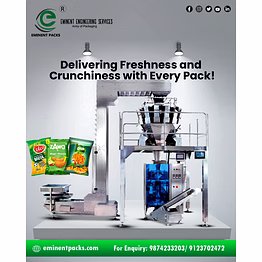 eminent packs automatic collar type form fill seal machines