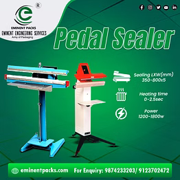 semi-automatic pedal/ foot sealer machine impulse