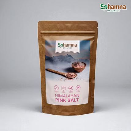 Sohamna Organics Himalayan Pink Salt 1kg | Mineral Salt |  Mineral-Rich Salt for Electrolyte Balance-12765259