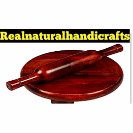 wooden rolling pin and board