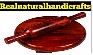 WOODEN ROLLING PIN AND BOARD