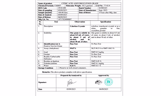 Citric Acid Monohydrate Food Grade (Premium Quality)