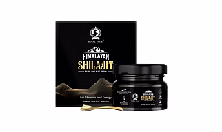 Royal Swag Himalayan Shilajit Resin 20g 100% Pure and Authentic Boosts Stamina Energy Immunity and Vitality 80 Servings