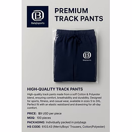 track pant and shorts