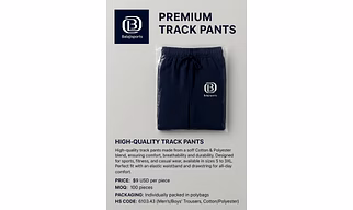 Track pant and shorts
