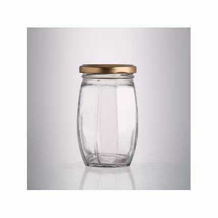 Glass Octagonal Jar-12766585