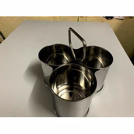 stainless steel restaurant serving