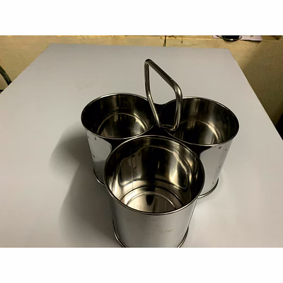 stainless steel restaurant serving